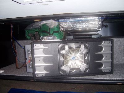 Subwoofer tucked away